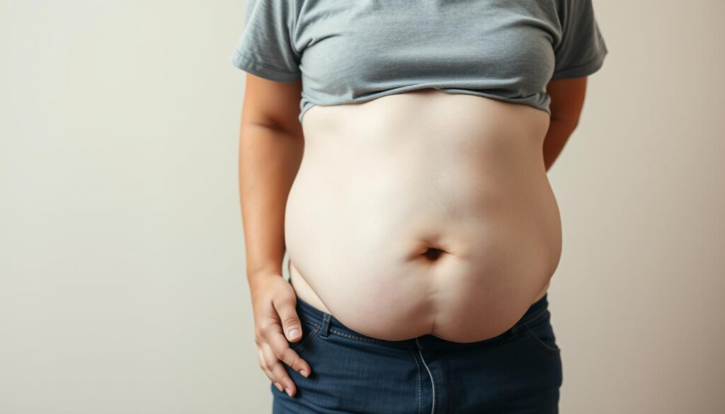 otyłość brzuszna
