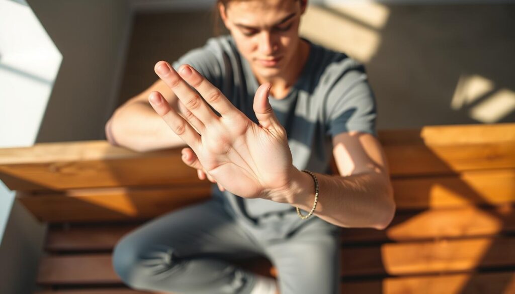 Rozciąganie prostowników nadgarstka