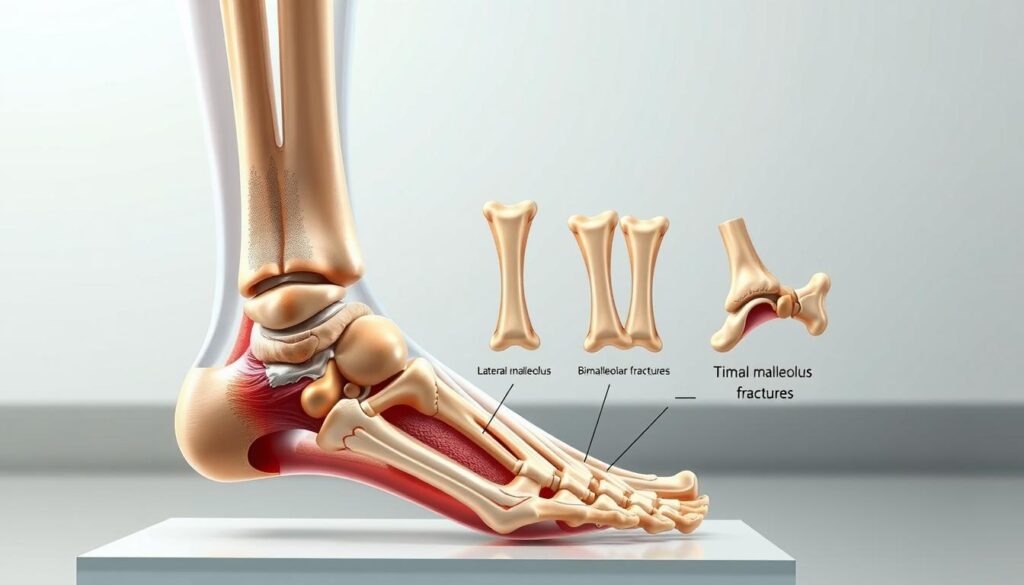 rodzaje złamań kostki bocznej